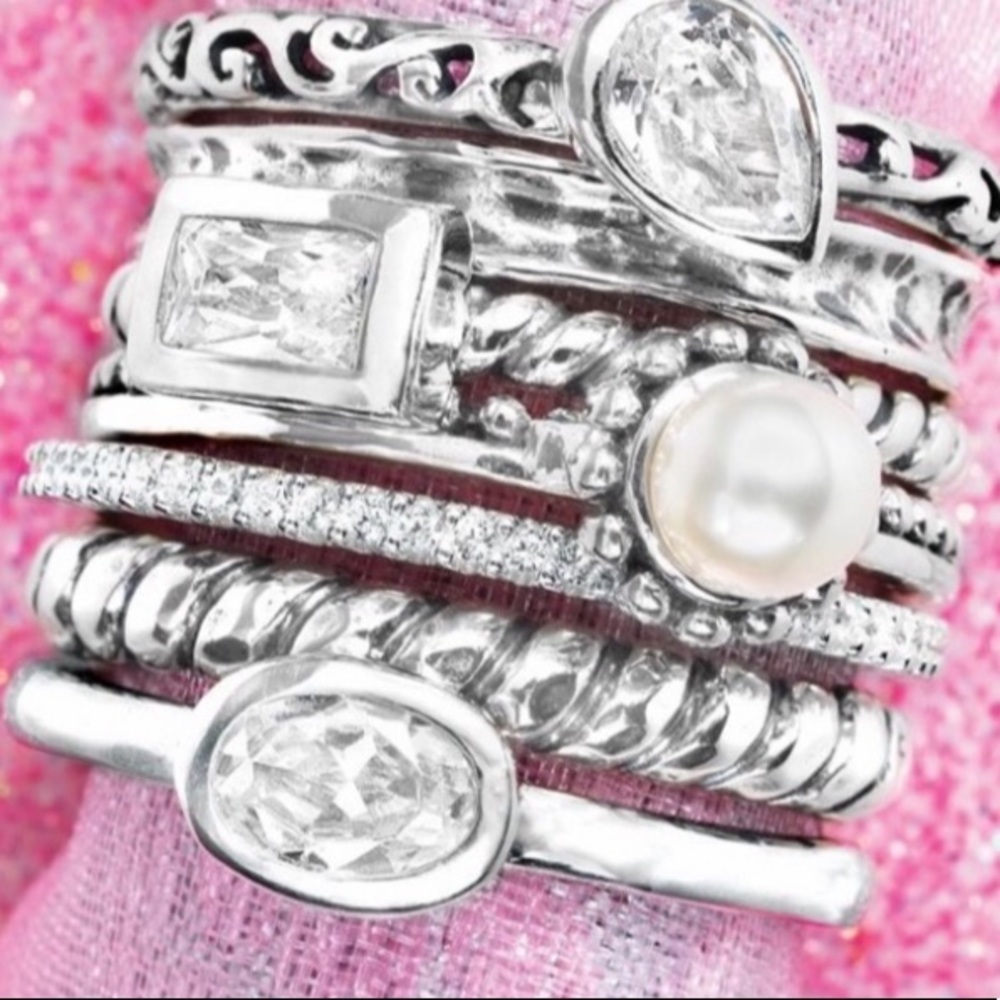 Silpada Sterling “Perfection” Stack Ring R2750. S… - image 2